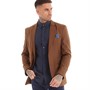 Ben Sherman Mens Plain Twill Blazer Camel