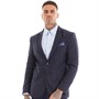 Ben Sherman Mens Check Blazer Navy