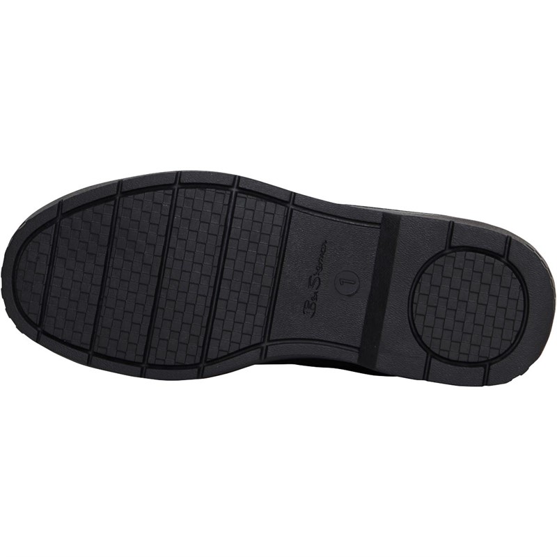 Ben Sherman Boys Strum School Shoes Black