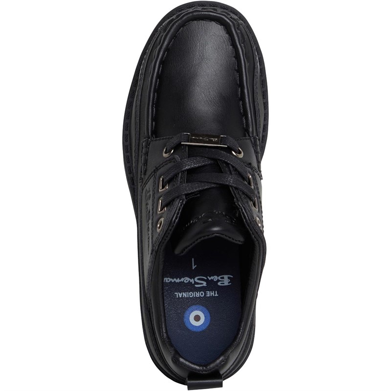 Ben Sherman Boys Strum School Shoes Black