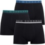 Ben Sherman Mens Jaxon Three Pack Trunks Black