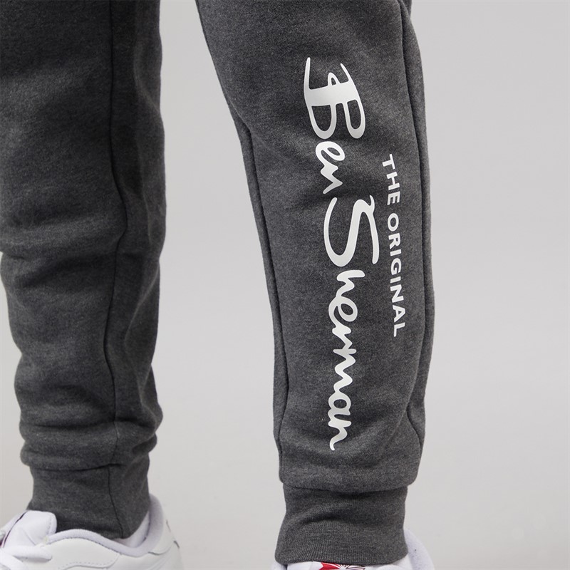 Ben Sherman Boys Original Tracksuit Charcoal Grey Marl