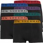 Ben Sherman Herre Mark Seven Pack Trunks Sort