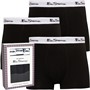 Ben Sherman Mens Bron Three Pack Trunks Black