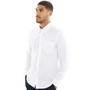 Ben Sherman Herren Oxford Hemd mit langem Arm Weiß