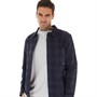 Ben Sherman Mens Brushed Ombre Overshirt Navy