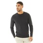 Ben Sherman Mens Crew Neck Stitch Jumper Anthracite