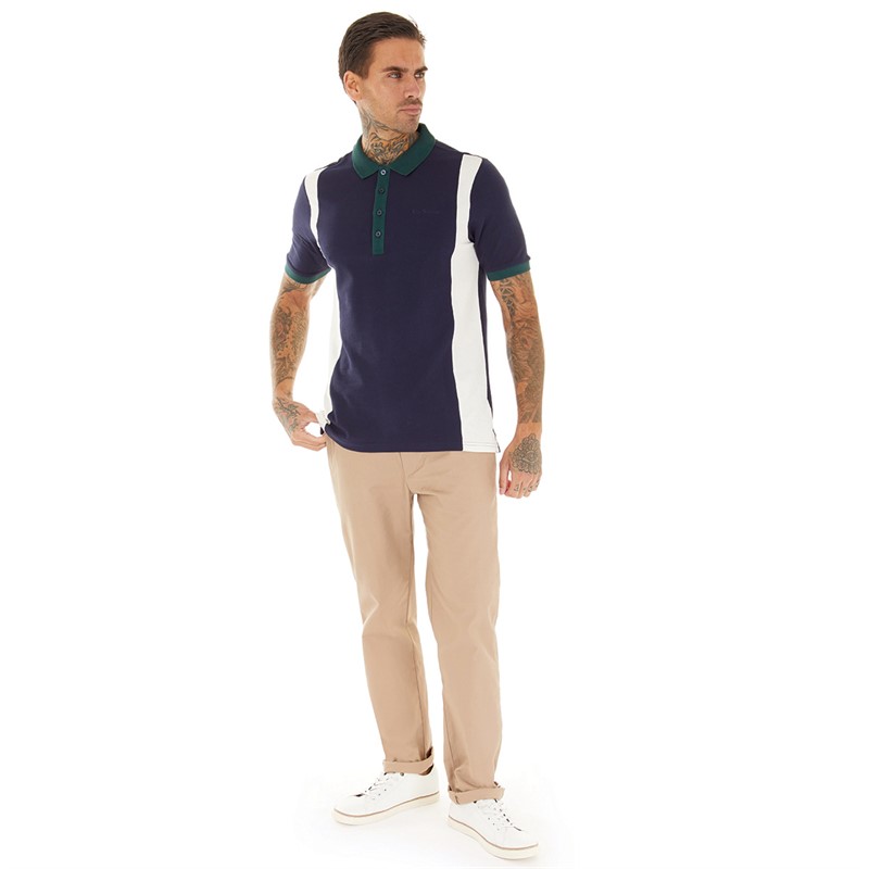 Ben Sherman Mens Vintage Sports Polo Marine