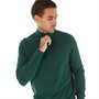 Ben Sherman Mens 1/4 Zip Funnel Neck Jumper Ocean Green