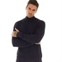Ben Sherman Mens Fishermans Crew Neck Jumper Dark Navy