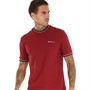 Ben Sherman Mens Pique T-Shirt Red