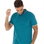 Ben Sherman Mens Twin Pipped Polo Dark Teal