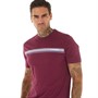 Ben Sherman Mens Core Stripe T-Shirt Wine