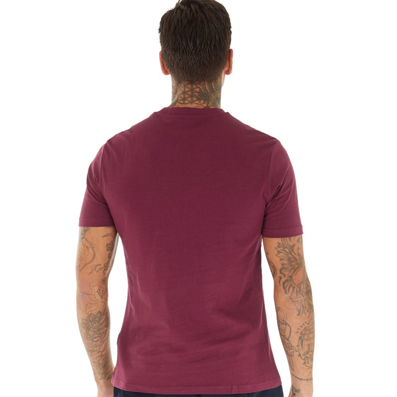 Ben Sherman Mens Core Stripe T-Shirt Wine