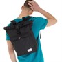 Ben Sherman Mens Newman Roll Top Backpack Black
