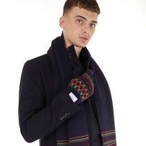 Ben Sherman Mens Fairisle Gloves Navy/Red/Multi