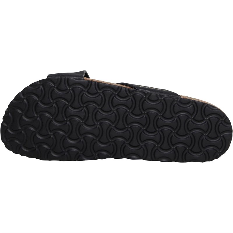 Ben Sherman Mens Hayling Cross Strap Sandals Black