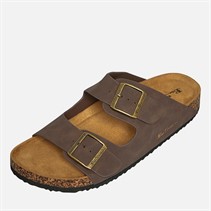 Ben Sherman Mens Tonic Double Buckle Sandals Brown