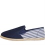 Ben Sherman Mens Tribeca Espadrilles Navy/White Stripe