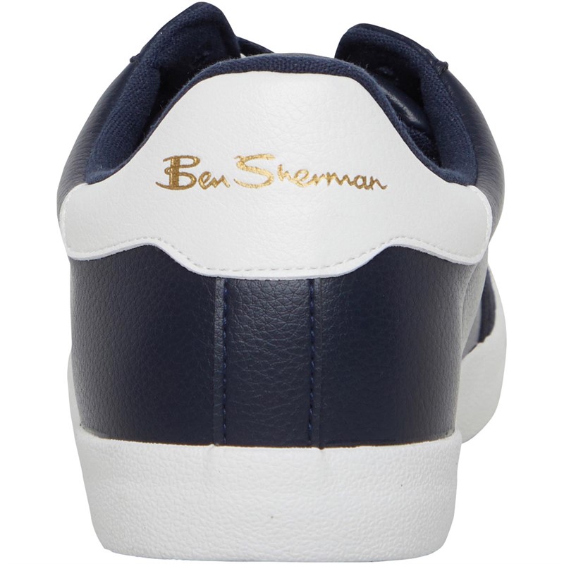 Ben Sherman Mens Fenton Trainers Navy/White Sole