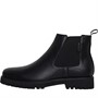 Ben Sherman Herren Chelsea Boots Schwarz Leder/Schwarze Sohle