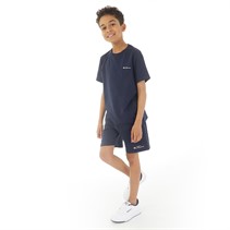 Ben Sherman Boys Script T-Shirt And Shorts Set Navy Blazer