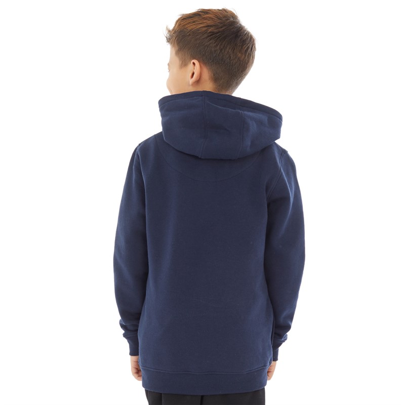 Buy Ben Sherman Boys Script Hoodie Navy Blazer