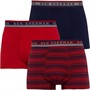 Ben Sherman Mens Dean Three Pack Trunks Red/Stripe/Blue