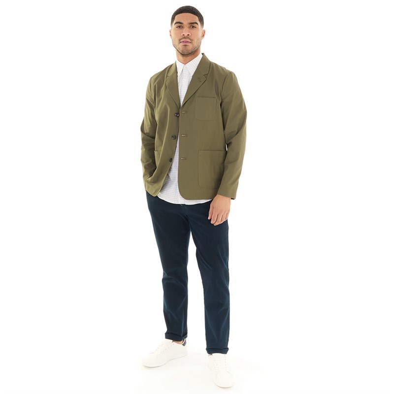 Ben Sherman Mens Ripstop Workwear Blazer Khaki