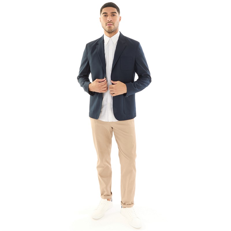 Ben Sherman Mens Twill Blazer Dark Navy