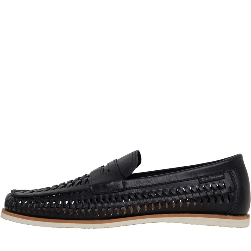 Ben Sherman Mens Miami Slip On Shoes Black