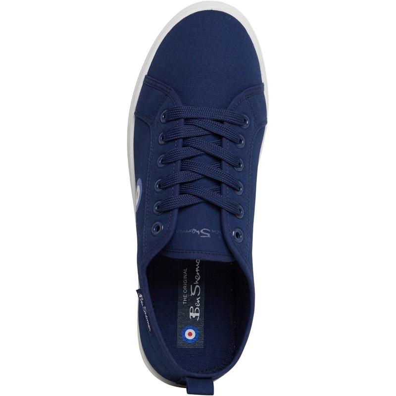 Ben Sherman Mens Southside Central Canvas Pumps Navy