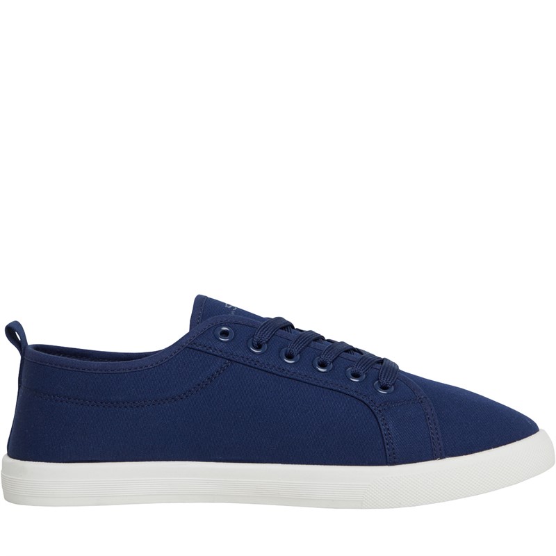 Ben Sherman Mens Southside Central Canvas Pumps Navy