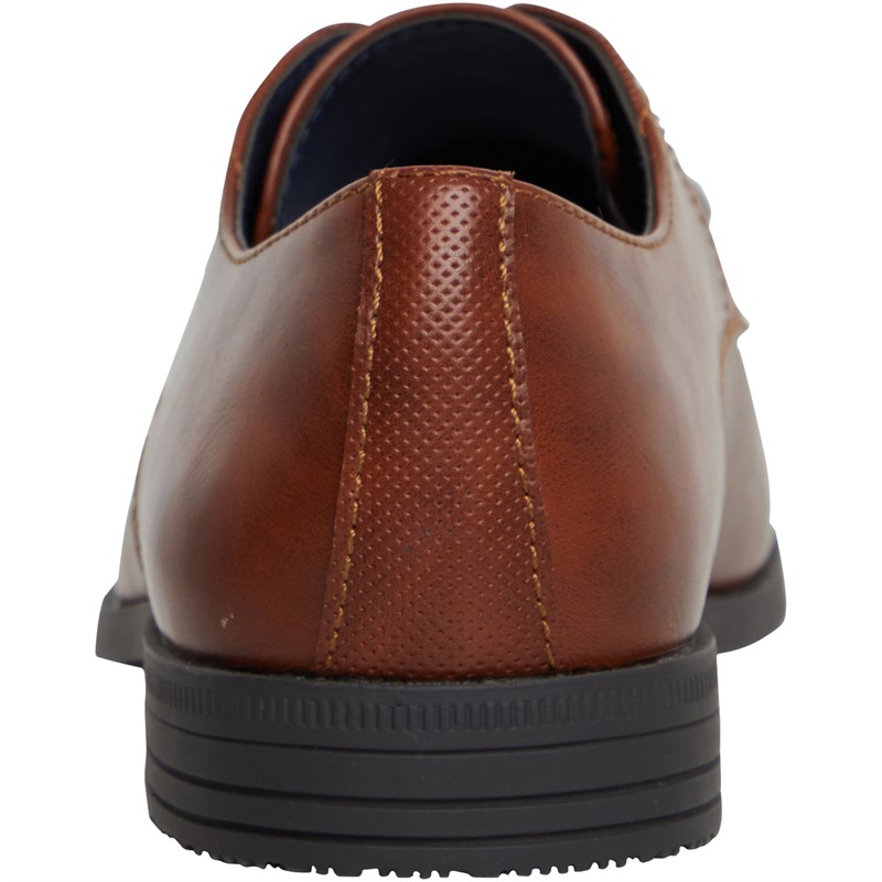 Ben Sherman Mens Derek Derby Shoes Tan