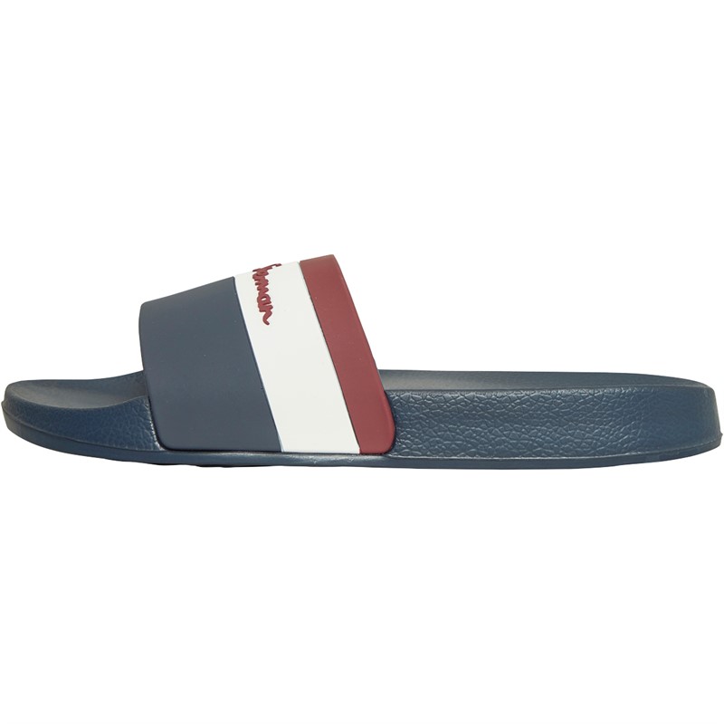 Buy Ben Sherman Mens Colwell Sliders Navy/White/Red