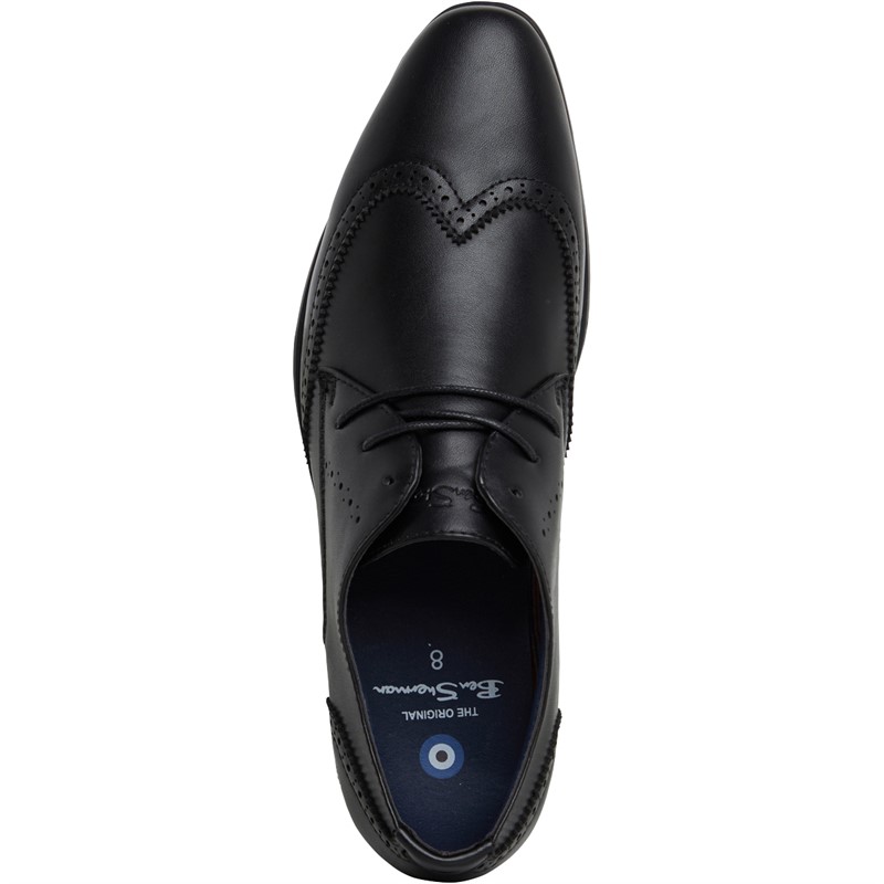 Ben Sherman Mens Clive Brogue Shoes Black