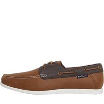 Ben Sherman Mens Oceanic Deck Shoes Brown/Dark Brown