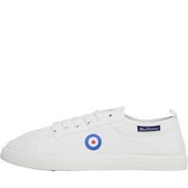 Ben Sherman Mens Southside Central Canvas Pumps White