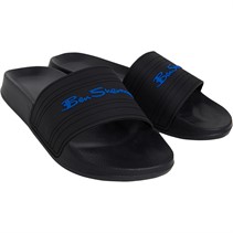 Ben Sherman Mens Southend Sliders Black/Royal