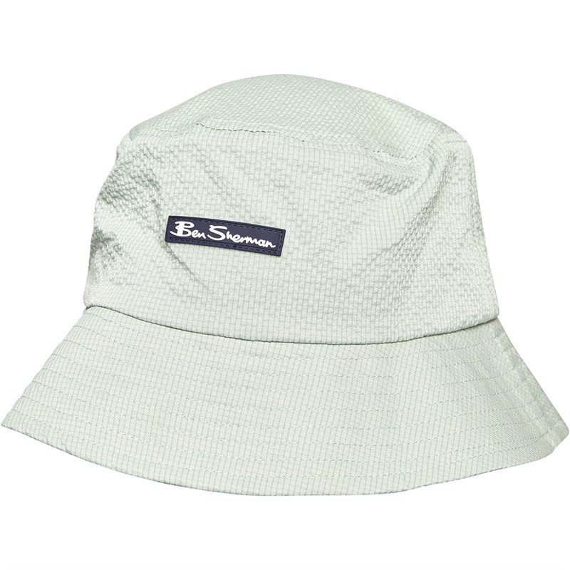 Ben Sherman Mens Ripley Bucket Hat Sage Green