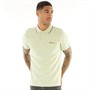 Ben Sherman Mens Twin Tipped Polo Pistachio