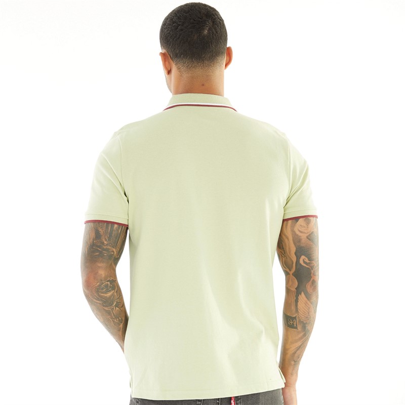 Ben Sherman Mens Twin Tipped Polo Pistachio