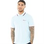Ben Sherman Mens Twin Tipped Polo Sky Blue