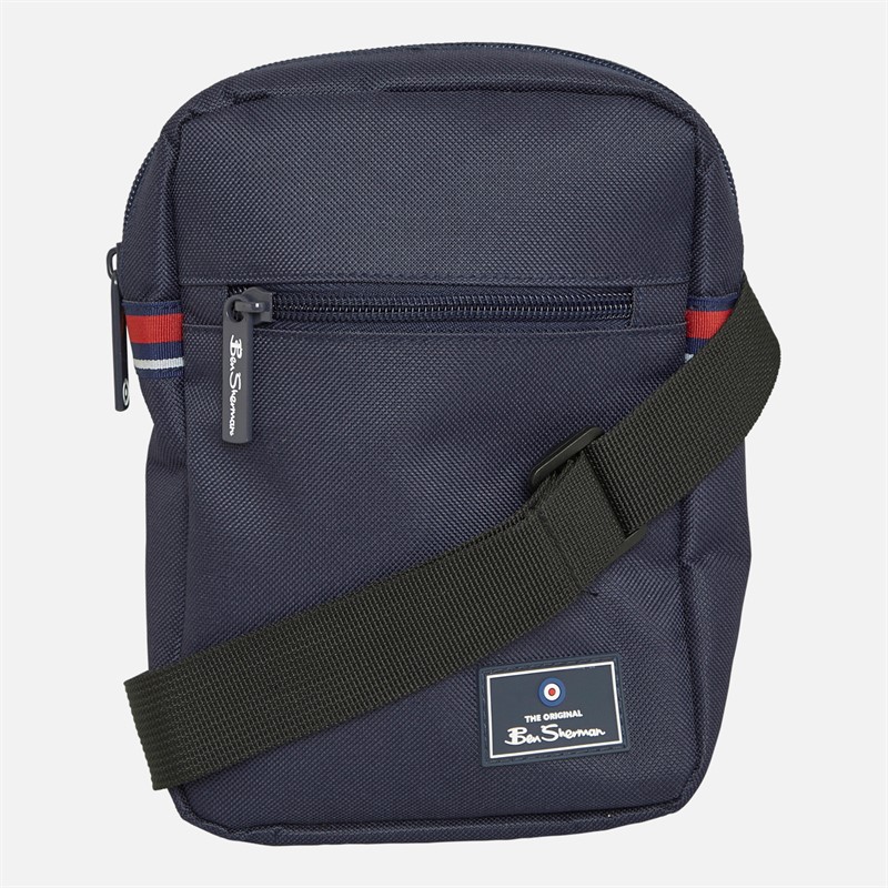 Ben Sherman Mens Bremner 2 Crossbody Bag Navy