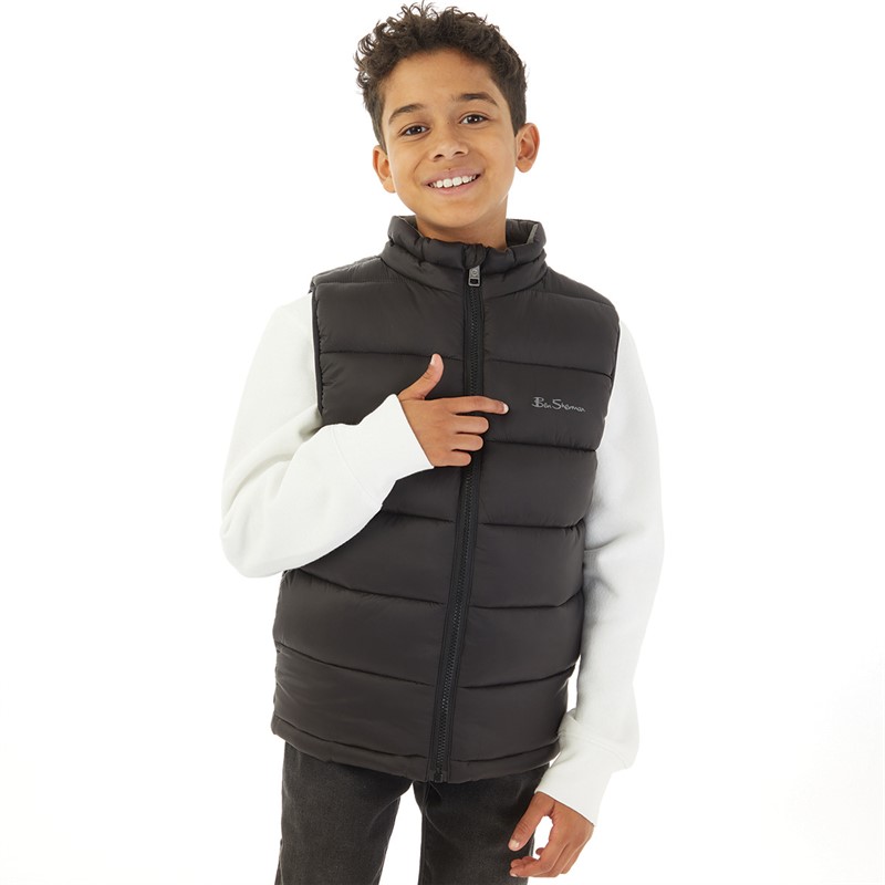 Ben Sherman Boys Classic Gilet Black