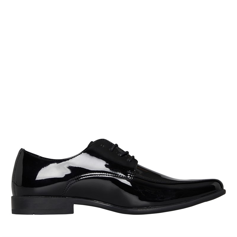 Ben Sherman Mens Durham Lace Shoes Black Patent