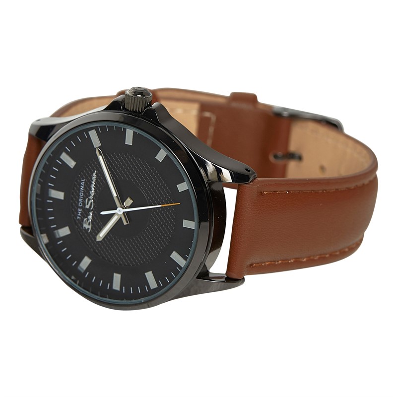 Ben Sherman Mens Strap Watch With Target Dial Brown