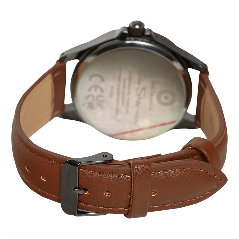 Ben Sherman Mens Strap Watch With Target Dial Brown