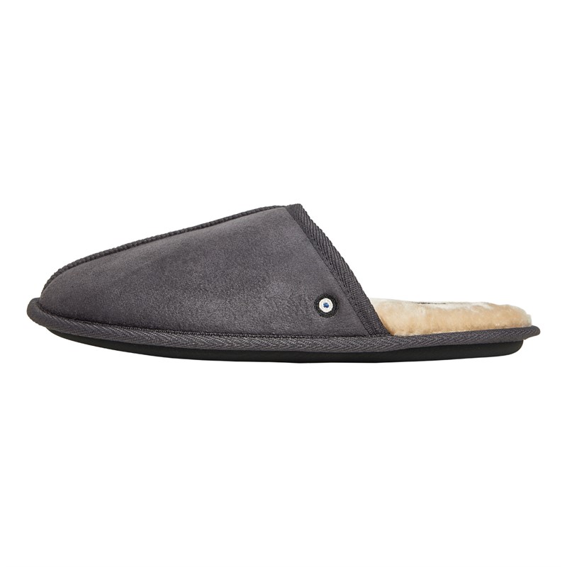 Ben Sherman Mens Abode Mule Slippers Grey