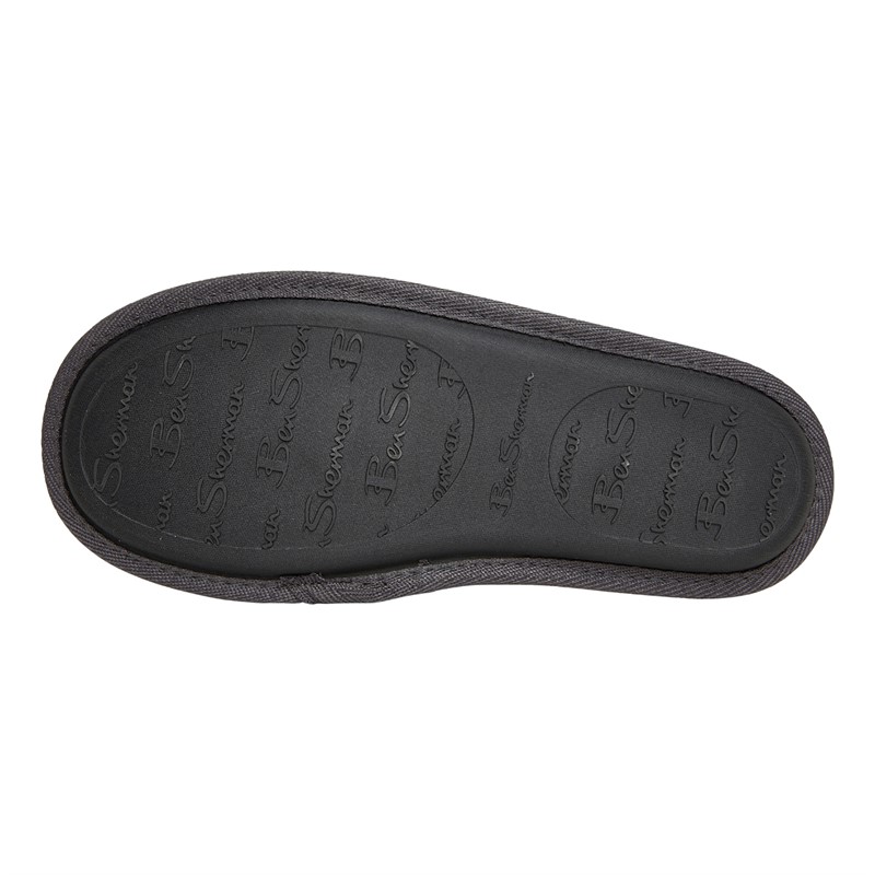 Ben Sherman Mens Abode Mule Slippers Grey